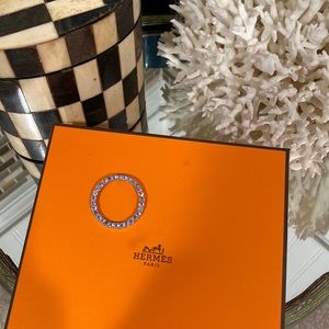 Amethyst and 925 silver gem circle / necklace pendant